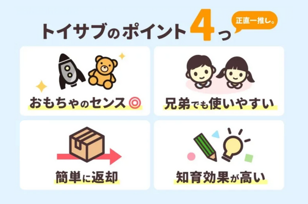 おもちゃのサブスクポイント