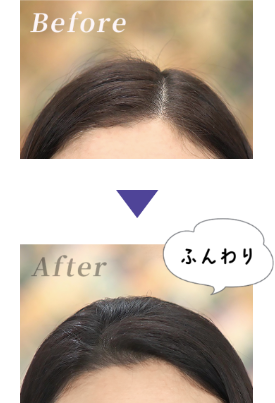 ハリ・コシが出てボリュームアップ